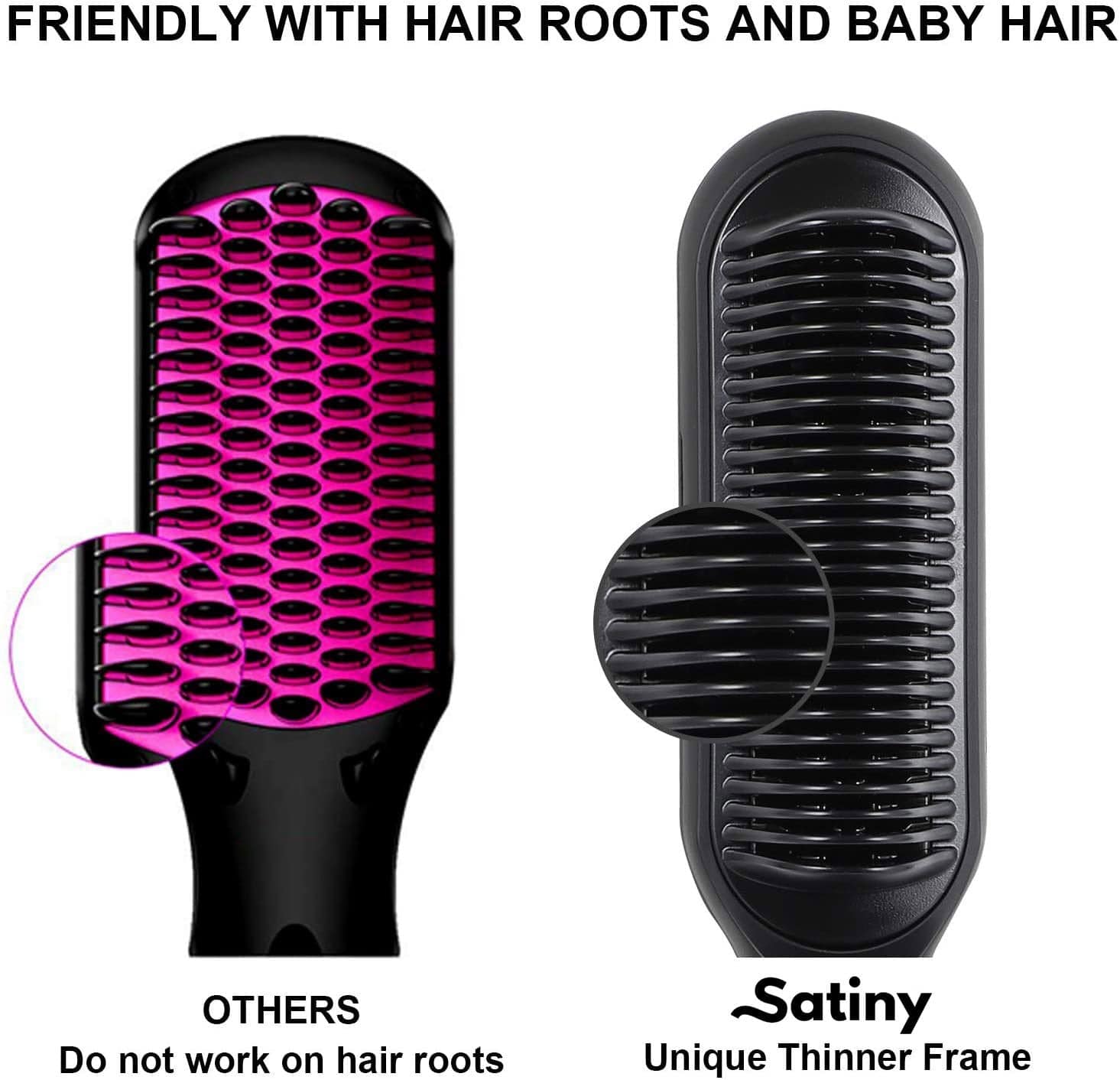 Lively® Soins & Accessoires cheveux Noir Brosse lissante ionique | Lively®